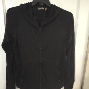 Athleta Black Athletic Jacket with Hood